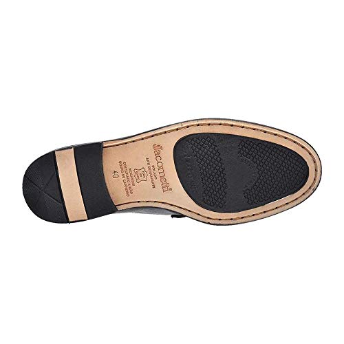 Sapato Social Couro Jacometti 077 Masculino Solado Antiderrapante Preto 39
