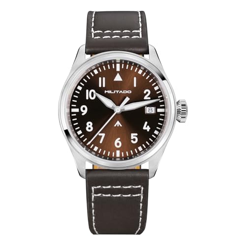 Image of TACTICAL FROG MILITADO ML21 37mm Aviation-Inspired Field Watch, VH31 Sweep /515 Quartz Movement, Sapphire Crystal, BGW9 Lume, 100M Waterproof Men's Casual Dress Watch