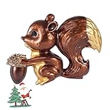 TOGEVAL Broche Adorable de Ardilla Marrón para Mujer Accesorio Delicado Anticorrosivo y Resistente al Calor Pin de Ropa Adecuado para Disfraces Compras y Viajes