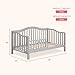 Dream On Me Austin Toddler Day Bed with Rails in Pebble Grey, Low to Floor Toddler Day Bed, Greenguard Gold & Baby Safety Alliance Certified, Non-Toxic Finishes, Side Safety Guard Rail