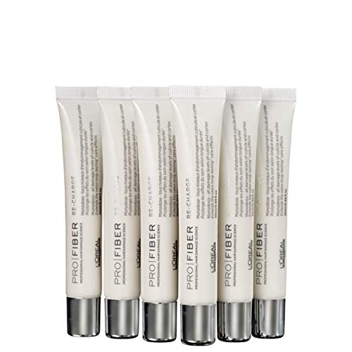 L'Oréal Expert Pro Fiber Recharge Cure - Mascarilla de cabello, 6 X...