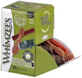 WHIMZEES Dog Treat, Variety Box, Medium, 28 pack