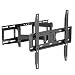 WALI TV Wall Mount Bracket Full Motion Articulating Extend Arm for Most 23 to 55 inch LED, LCD, OLED Flat Screen TV up to 99 lbs, VESA 400 by 400mm with Tilting for Display (FTM-1), Black