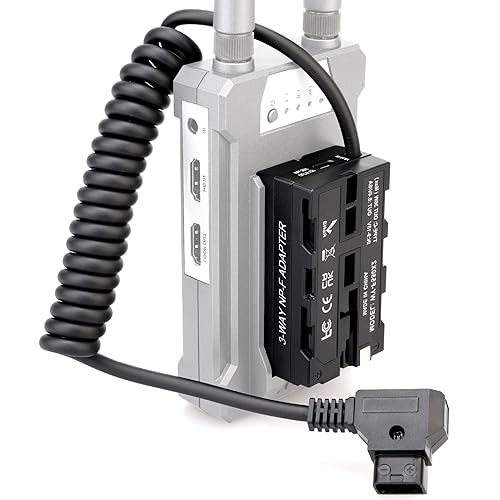 D-Tap to NP-F dummy battery power adapter for monitor + wireless video