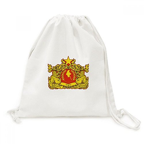 Sac à dos cordon Naypyidaw Birmanie en toile premium aux finitions soignées