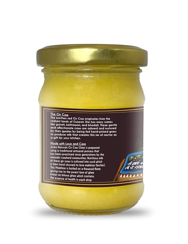 Image of Jivika A2 Gir Cow Ghee 100 mililitres | A2 Milk Certified | Hand Churned From Curd | Lab Tested | Pure Ghee | Vedic Bilona Method | Rich In Aroma | Glass Jar (100 mililitres)