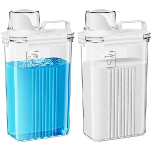 Laundry Detergent Dispenser for Laundry Room,94oz Fabric Softener Dispenser,Liquid Laundry Detergent...