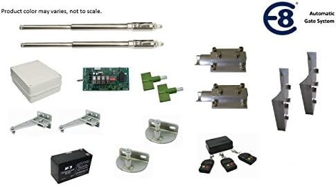 E8 400MM Stainless Steel Automatic Gate Opener with included special brackets for farm type gate installation for Dual Swing Gate