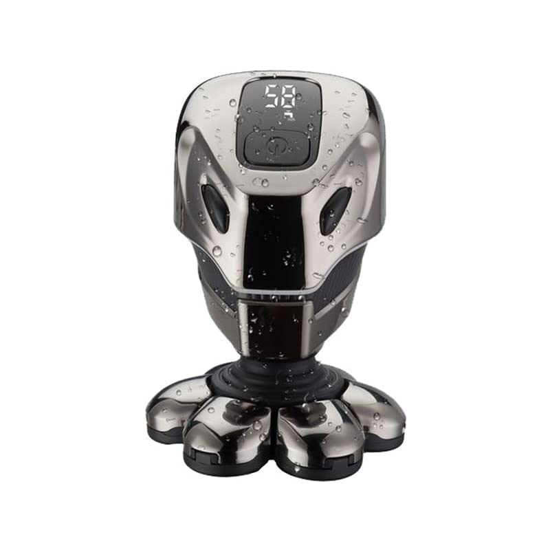 Afeitadoras de cabeza para hombres calvos, 7 cabezales de corte, maquinilla de afeitar eléctrica flotante para hombres calvos 7D,