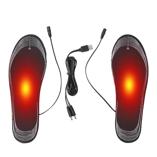 Insertos calefactados para hombres - Calentador de pies calentado por USB | Insertos calefactados para plantillas de calzado, para actividades al aire libre, , camping, senderismo, deportes