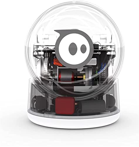 Sphero SPRK Edition App-Enabled Robot Ball with Programmable Sensors LED Lights - STEM Educational Toy for Kids - Learn Javascript, Scratch & Swift