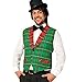 Produktbild Gurimotex NEU Herren-Weste Clown McCheck, rot-grün Gr. 54