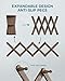 OROPY Wood Accordion Wall Hanger, Expandable Coat Rack Wall Mount with 14 Pegs, Expanding Hat Rack for Wall, X Shape, 27