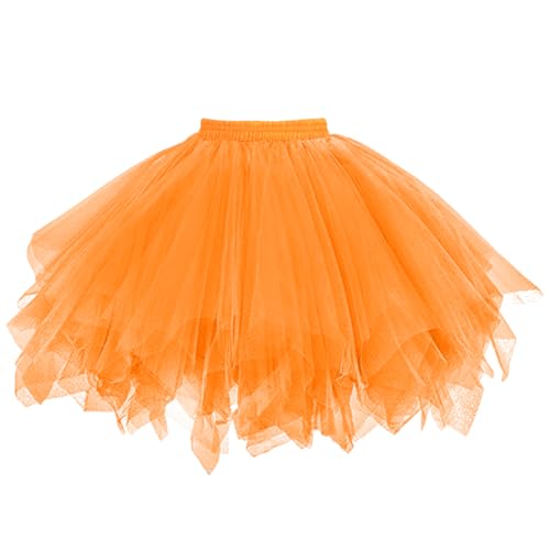 AUYAO Damen Tutu-Klassiker Rock, Ballett-Tüllrock Petticoat Unterrock...