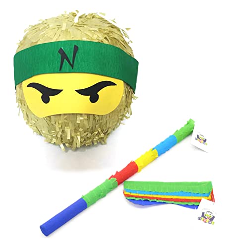 Kit piñata Ninja coloré : l'animation de goûter d'anniversaire pour enfant
