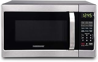 Farberware Classic FMO07AHTBKJ 0.7 Cu. Ft. 700-Watt Microwave Oven with LED Lighting, Brushed Stainless Steel