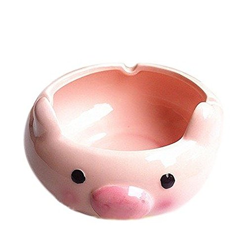 YOURNELO Ceramic Cute Pig Cigarette Ashtray