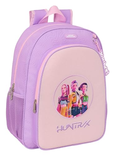 K-POP Demon Hunters - ICONIC - Sac à dos scolaire pour enfant, sac à dos pour enfant, adaptable au chariot, idéal pour les enfants d'âge scolaire, confortable et polyvalent, résistance, 33 x 14 x 42
