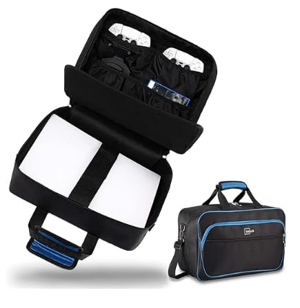 SWOJG Carrying Case for PS5 PS5 Pro Travel Case Suitable for Playstation 5 Discs Digital Edition Large Capacity