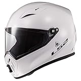 LS2 Helmets Street Fighter Helmet (Gloss White - X-Large)
