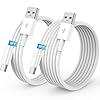 Carplay – Cable de carga para iPhone 17 16 15, paquete de 2 [3 pies + 6 pies] USB A a USB C cable de carga para Apple 17 16 15 Pro/Pro Max/Plus tipo C, para iPad Pro 12.9/11, Air 5ª/4ª generación