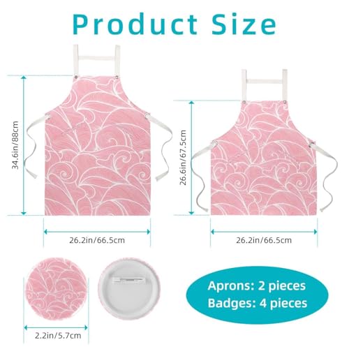 Tablier de serveuse multicolore idéal pour pâtisserie et bistrot