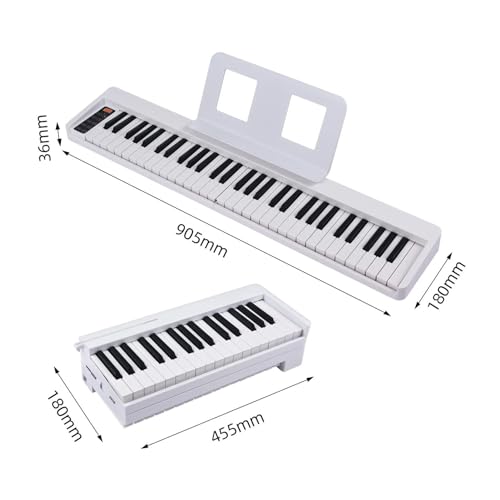 Électronique clavier Piano Piano Électronique Pliable À 61 Touches, Orgue Électronique Multifonctionnel, Clavier Numérique LCD - Les Beatles, Paul McCartney, John Lennon, RIngo Starr, George Harrison Électronique clavier Piano Piano Électronique Pliable À 61 Touches, Orgue Électronique Multifonctionnel, Clavier Numérique LCD – Image 6