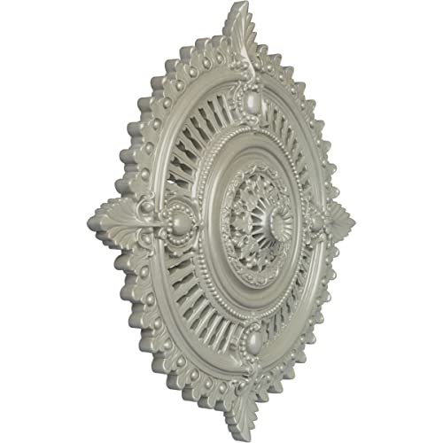 Image of 29 1 /8 inchOD x 1 1 /4 inchID x 4 inchP Haylynn Ceiling Medallion (Fits Canopies up to 1 1 /4 inch), Hand-Painted Flash Copper