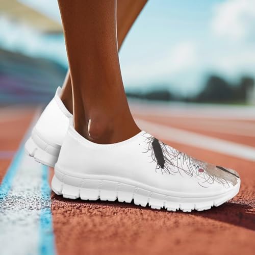 Image of Jeiento Cute Dog Women's Casual Slip On Shoes Loafers Sneakers for Women