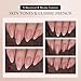BTArtboxnails XCOATTIPS Press on Nails Almond - Skin Tones French Tip Nails, Medium Soft Gel Nail Tips with Nail Gel, French Protecting Duo, Nail Lamp, All in One Fake Nail Extension Kit