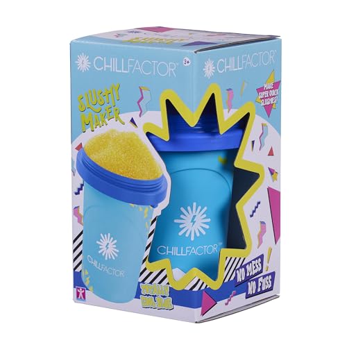 Chill Factor Colour Shock - Máquina de granizados Totalmente Azul - Taza Reutilizable para granizados caseros. Juguete de Cocina