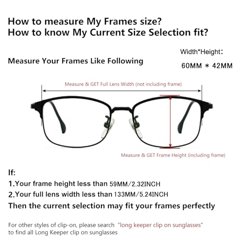 Long Keeper Rimless Clip On Sunglasses Square Polarized Sunglasses over Prescription Glasses for Women Men Filp Up Sunglasses3