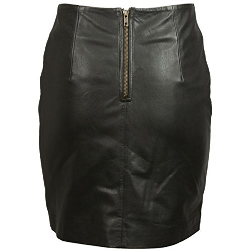 Koza Leathers Women's Leather Skirt Genuine Lambskin Real Leather Above Knee Skirt KS0152