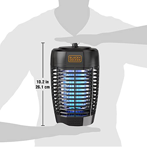 Black + Decker Bug Zapper- Mosquito Repellent Outdoor & Fly Traps For Indoors- Mosquito Zapper & Fly Killer- Gnat & Moth Traps For Home, Deck, Garden, Patio & More #TOP6