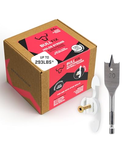 Bullfix Extra Drywall Anchors - 24 Pack, Holds up...