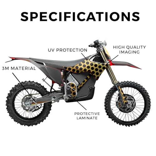 Image of Stark Varg MX 2023-2025 Graphics Kit Wrap - Hex Yellow - Varg MX Skin - Premium 3M Vinyl Protective Wrap Decal Cover - Easy to Apply | Crafted in The USA by MightySkins