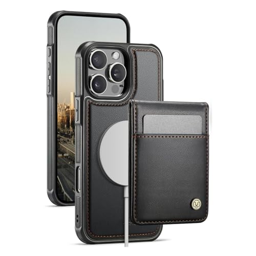 Étui iPhone XS anti-choc portefeuille en cuir noir avec support vidéo