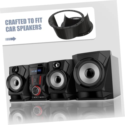 IMIKEYA Juntas de Altavoz Impermeables 6.5 Pulgadas 4 Piezas Adaptador Espaciador para Altavoces de Coche Uso Automotriz Protector Resistente Motoristas - imagen 4