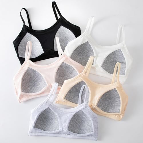 Bras for Girls Training Cotton Bras Wireless Light Padded Sports Bra 8-16 Years Girl's4