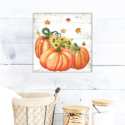 Panneau en bois de citrouille haut de gamme pour une décoration murale de récolte raffinée
