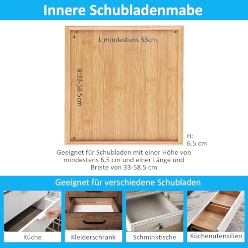 Séparateur de tiroir extensible haut de gamme pour aménagement de dressing et vanité - 5
