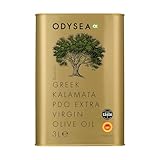Odysea Greek PDO Kalamata Extra Virgin Olive Oil Tin, 3 Litre
