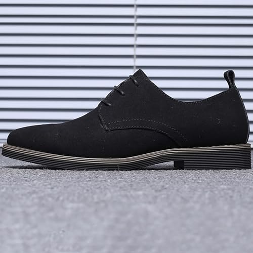 Men's Suede Lace Up Dress Shoes Lightweight Business Oxfords Casual Driving Shoes3