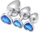 New Portable Couple Plug Anales Kit Newly Relaxing Anales Plugs Butt Relaxing Training Set Butt Adult Toy Exercise Tool for Men Women Sunglasses 5D9MX (Blue)