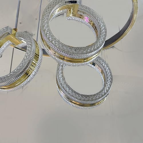 Image of LED Chandelier Lights for Ceiling Living Room, Chandeliers for Living Room Modern, Jhoomer for Hall Ceiling, Hanging Light for Home Decoration (CH53)