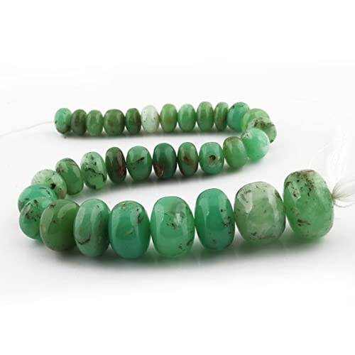 Chrysoprase smooth rondelles pour création de bijoux perles naturelles vertes 7mm-16mm