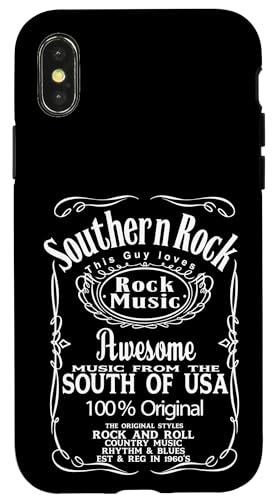 Carcasa para iPhone X/XS Southern Rock Music USA Estados Unidos Banda Streetwear