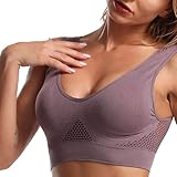 Ross Store Online Ross Dress for Less Online Store Womens New Bras 2024, Breathable Cool Liftup Air Bra Plus Size Padded No Underwire Full Support Sports Comfy Bras Free People Clearance Coffee-A S