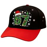 Gorra de béisbol – 67 números de Navidad con protección Solar | Sombrero de béisbol Bordado Vintage – para Golf, Verano, Playa, Caza, esquí, Ciclismo, Senderismo, Viajes