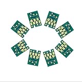Origine : Chine continentale HIGGEL 【Accessoires d\'imprimante】 Puces réinitialisables 8 Couleurs 300ML compatibles avec la Puce de Cartouche d\'encre Epson Stylus Pro 4800 T5651-T5657 T5659
